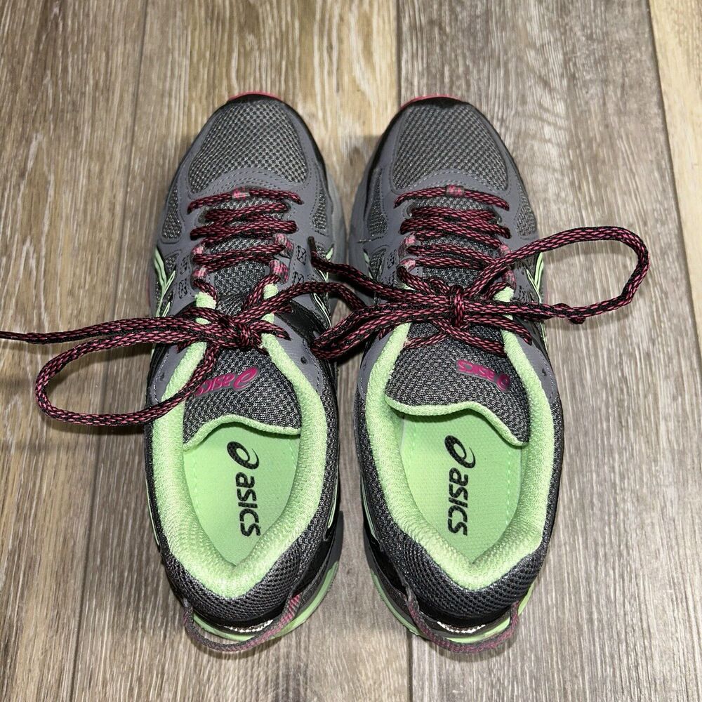 ASICS Gel-Sonoma Gray Pink Green Womens US Size 6 Running Sneaker Shoes T4F7N - Picture 8 of 11